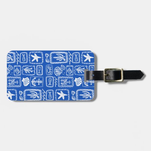 Love Notes from the Sea Seashell Ocean Beach  Bagagelabel (Voorkant horizontaal)