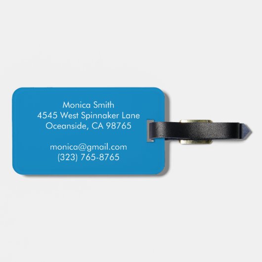 Love Notes from the Sea Seashell Ocean Beach  Bagagelabel (Achterkant horizontaal)