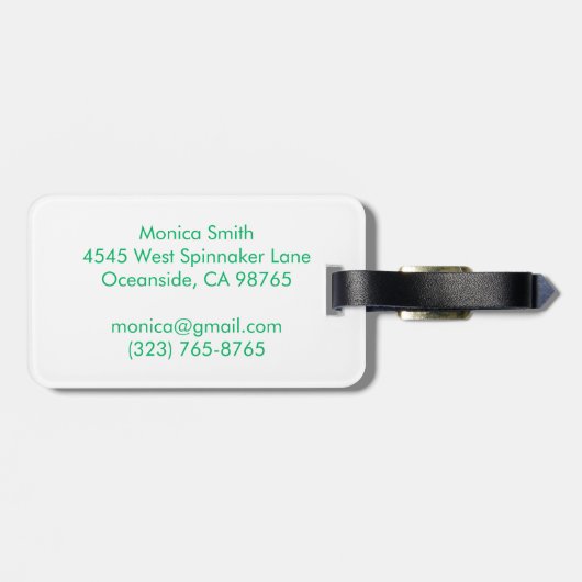 Love Notes from the Sea Seashell Ocean Beach  Bagagelabel (Achterkant horizontaal)