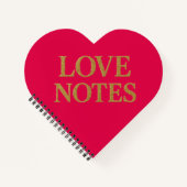 Love notes notebook. notitieboek (Voorkant)