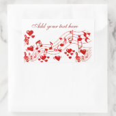 Love Notes_ Rechthoekige Sticker (Tas)