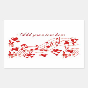 Love Notes_ Rechthoekige Sticker