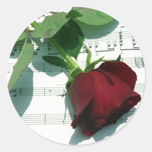Love Notes Ronde Sticker (Voorkant)