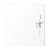 Love Notes Stationery wegscheuren Notitieblok (Voorkant)