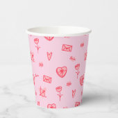 Love Notes & Sweet Treats Valentijns's Paper Cup Papieren Bekers (Links)