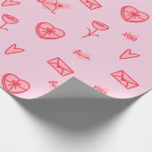 Love Notes & Sweet Treats Valentijns's Wrapping Pa Cadeaupapier (Hoek)
