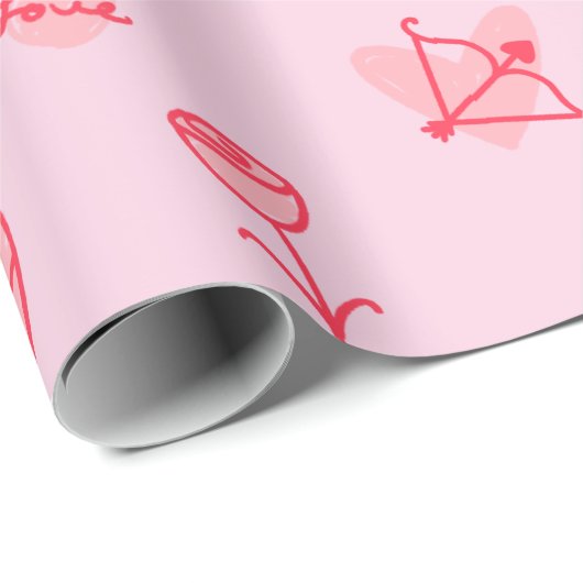 Love Notes & Sweet Treats Valentijns's Wrapping Pa Cadeaupapier (Rol Hoek)