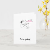 Love Notes ... valentine . thinking of you . heart Kaart (Gele Bloem)