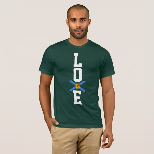 Love Nova Scotia T shirt trots Loe Nova Scotia (Voorkant volledig)