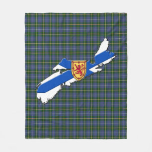 Love Nova Scotia tartan fleece Blanket Deken