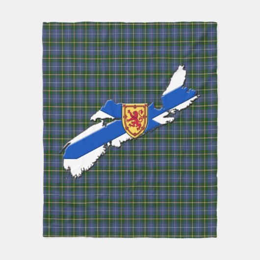 Love Nova Scotia tartan fleece Blanket Deken (Voorkant)