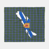Love Nova Scotia tartan fleece Blanket Deken (Voorkant (Horizontaal))