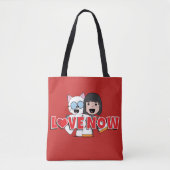 Love Now Canvas tas (Voorkant)
