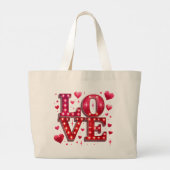 Love Nr. 4 Grote Tote Bag (Achterkant)