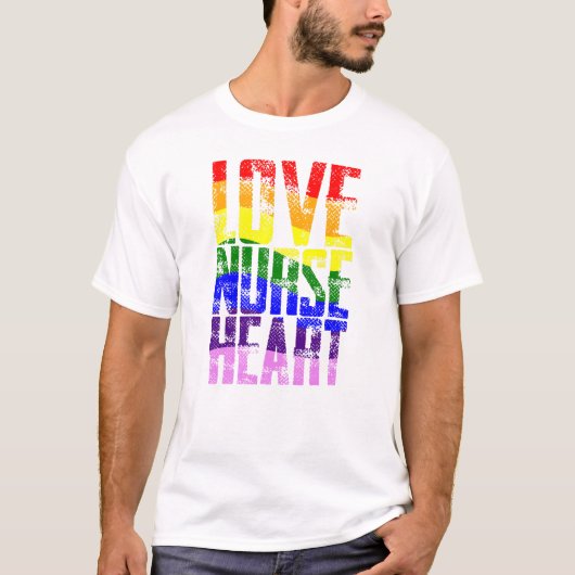Love Nurse Heart T-shirt (Voorkant)