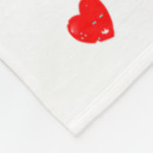 Love Nurse Life Valentine Day Leopard Plaid Red He Fleece Deken (Hoek)