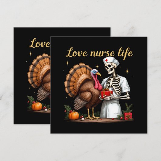 Love Nurse Life viert uw passie voor verpleegkunde Kaart (Voorkant / Achterkant)