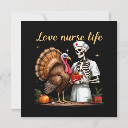 Love Nurse Life viert uw passie voor verpleegkunde Kaart (Achterkant)
