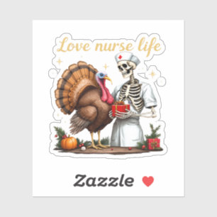 Love Nurse Life viert uw passie voor verpleegkunde Sticker