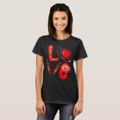 Love Nurse Stethoscope Syringe Happy Valentines D  T-shirt (Voorkant volledig)