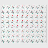 Love Nursing party's prettig omslagpapier Cadeaupapier (Vlak)