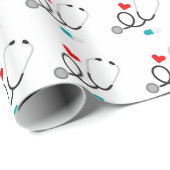 Love Nursing party's prettig omslagpapier Cadeaupapier (Rol Hoek)