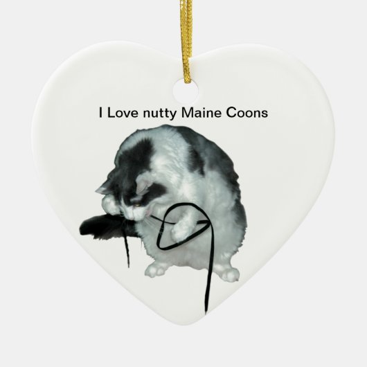 Love nutty Maine Coons Ornament (Voorkant)