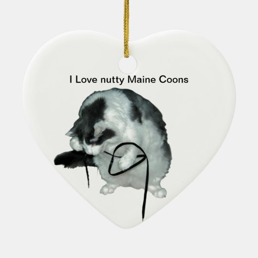 Love nutty Maine Coons Ornament (Achterkant)