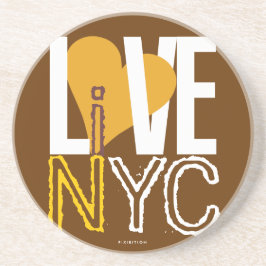 Love NYC Live in NYC Onderzetter Brown 6