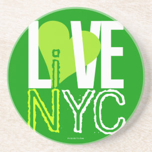Love NYC Live in NYC Onderzetter Green 5