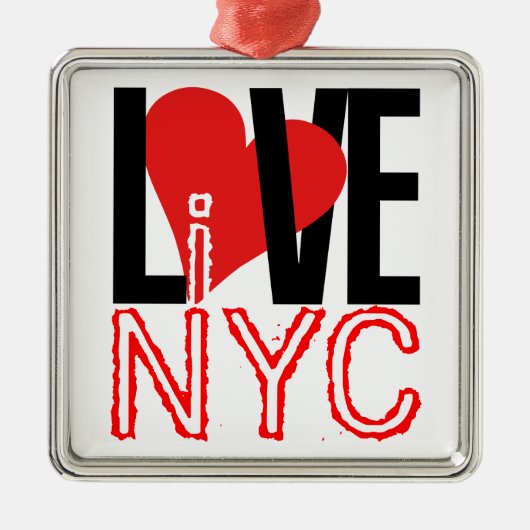 Love NYC Live in NYC Ornament (Voorkant)