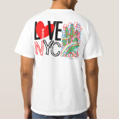 Love NYC Live in NYC T-shirt Terug 2A (Achterkant)