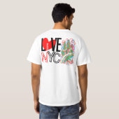 Love NYC Live in NYC T-shirt Terug 2A (Achterkant volledig)