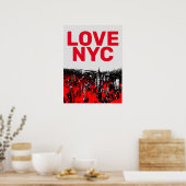 Love NYC Manhattan New York City Poster (Keuken)
