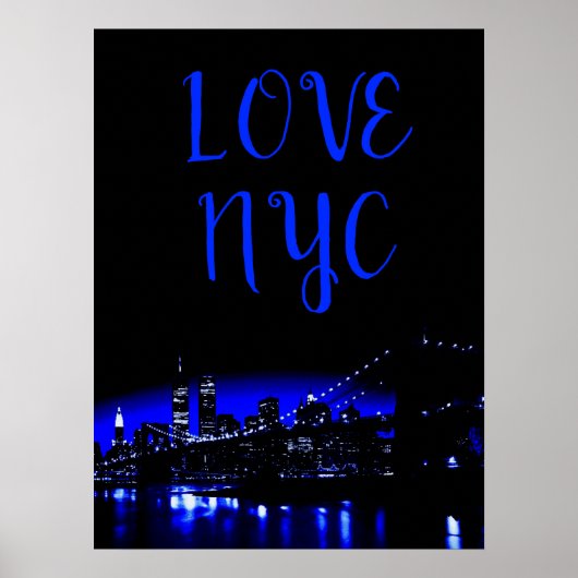 Love NYC Manhattan New York City Poster (Voorkant)