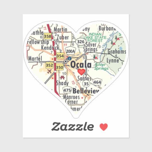 Love Ocala Florida Sticker (Vel)