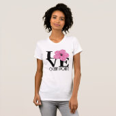 LOVE Ocean Pointe Hawaii Pink Hibiscus T-shirt (Voorkant volledig)