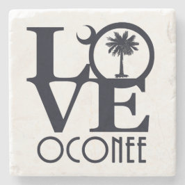 LOVE Oconee SC Stenen Onderzetter