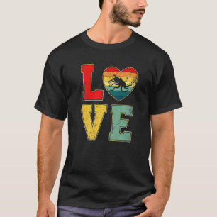 Love Octopus Retro 70s 80s Heart Zee Anima T-shirt