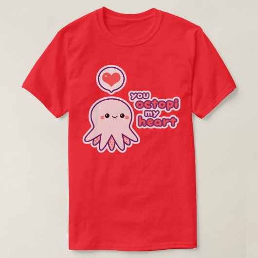 Love Octopus T-shirt (Design voorkant)