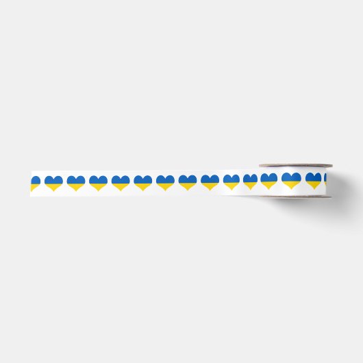 Love Oekraïne Satijnen Lint (Voorkant)