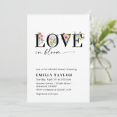 Love of Bloom Spring Floral Vrijgezellenfeest Kaart (Staand voorkant)