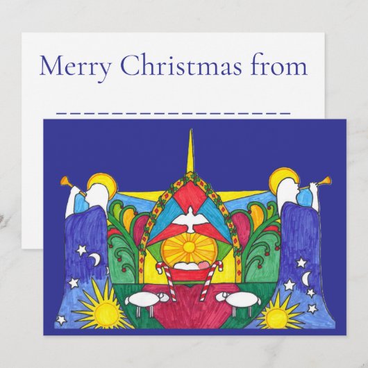 Love of God Feestdagenkaart (Voorkant / Achterkant)