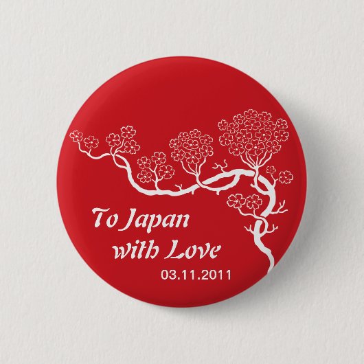 Love of Japan Cherry Blossom Button (Voorkant)