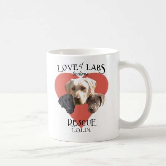 Love of Labs, Indiana Koffiemok (Rechts)