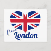 Love of London | Hart Shaped UK Flag Union Jack Briefkaart (Voorkant)