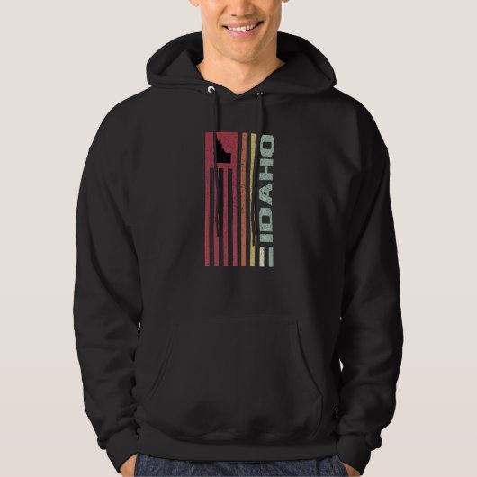 Love Of The State Retro Vacationing Welcome US Map Hoodie (Voorkant)