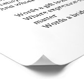 Love Of Words Gedicht Poëzie Muur kunst poster (Hoek)