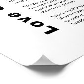 Love Of Words Gedicht Poëzie Muur kunst poster (Hoek)