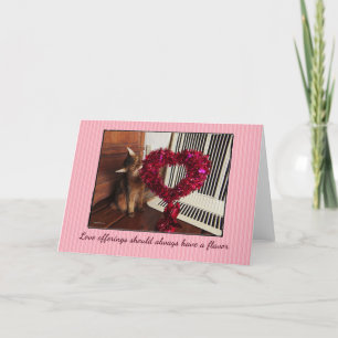 Love Offers Somali Cat Card Feestdagen Kaart
